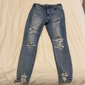 American Eagle Outfitters Distressed Jegging - Fresh Bright - 8